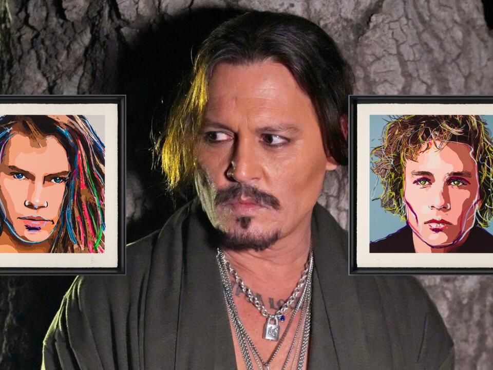 Johnny Depp starts selling portraits of Heath Ledger and River Phoenix. | Inside News | NewsBreak Original