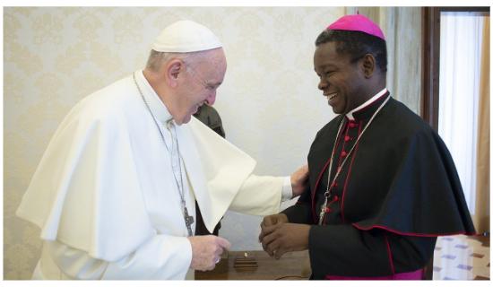 Pope Francis and Archbishop Fortunatus Nwachukwu