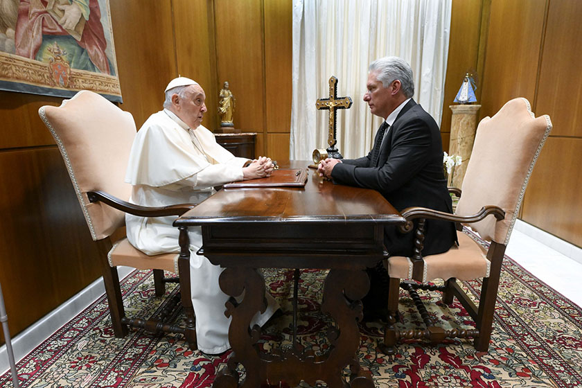 Diaz-Canel in Vatican for meeting with Pope Francis