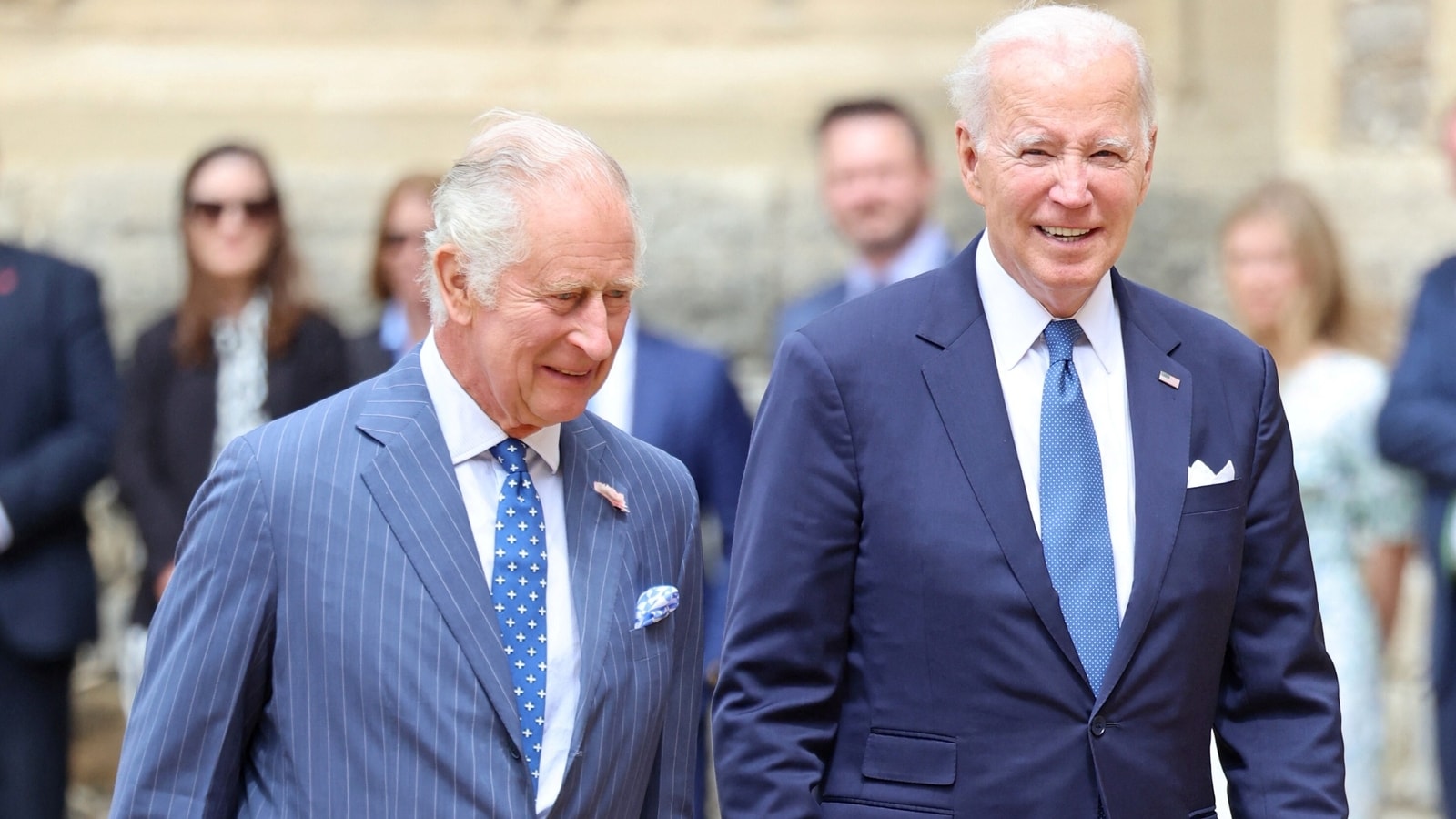 Joe Biden puts his hand on King Charles' back. So, royal protocol broken?