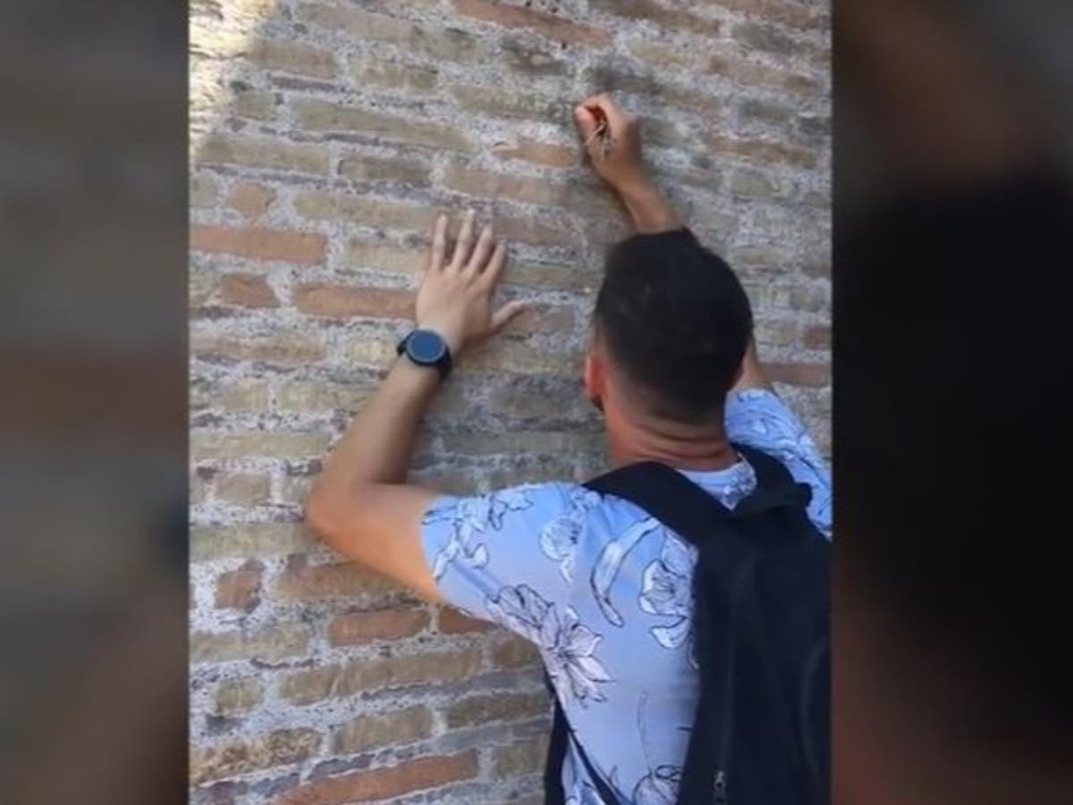 What happened to the tourist accused of carving his name into Rome’s Colosseum?
