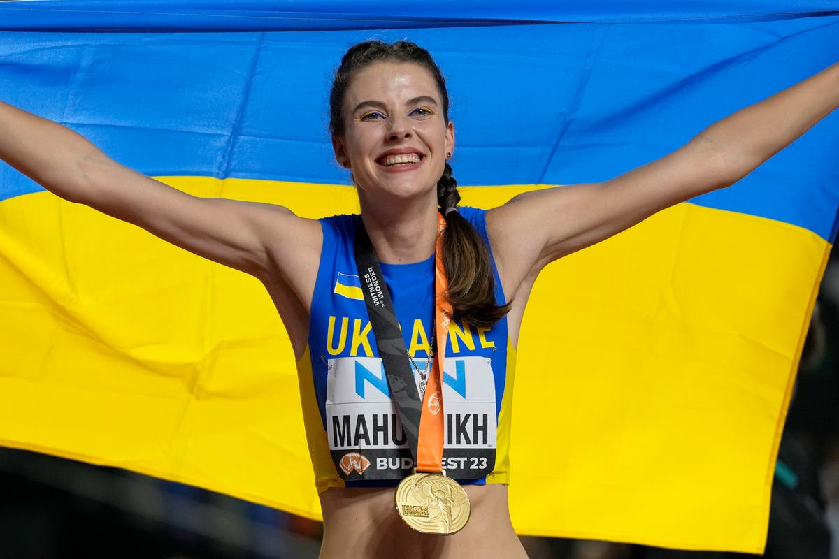 Ukrainian high jumper takes gold in emotional close to World Athletics Championship