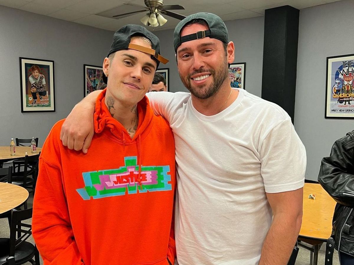 A still of Justin Bieber and Scooter Braun (Image Via scooterbraun/Instagram)