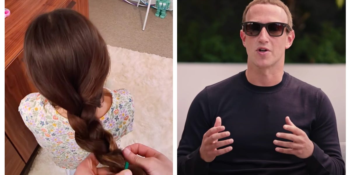 Watch Mark Zuckerberg use AI Ray-Bans to guide him through how to braid his daughter's hair