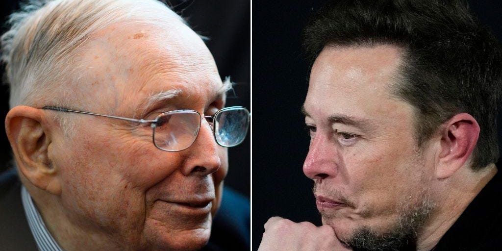 Charlie Munger once said he and Warren Buffett weren't interested in emulating Elon Musk: 'We don't want that much failure'