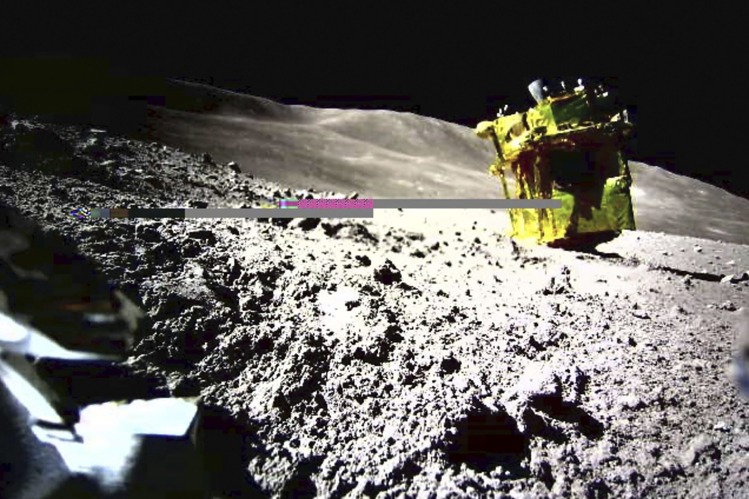 Japan’s precision moon lander has hit its target, but appears to be upside down
