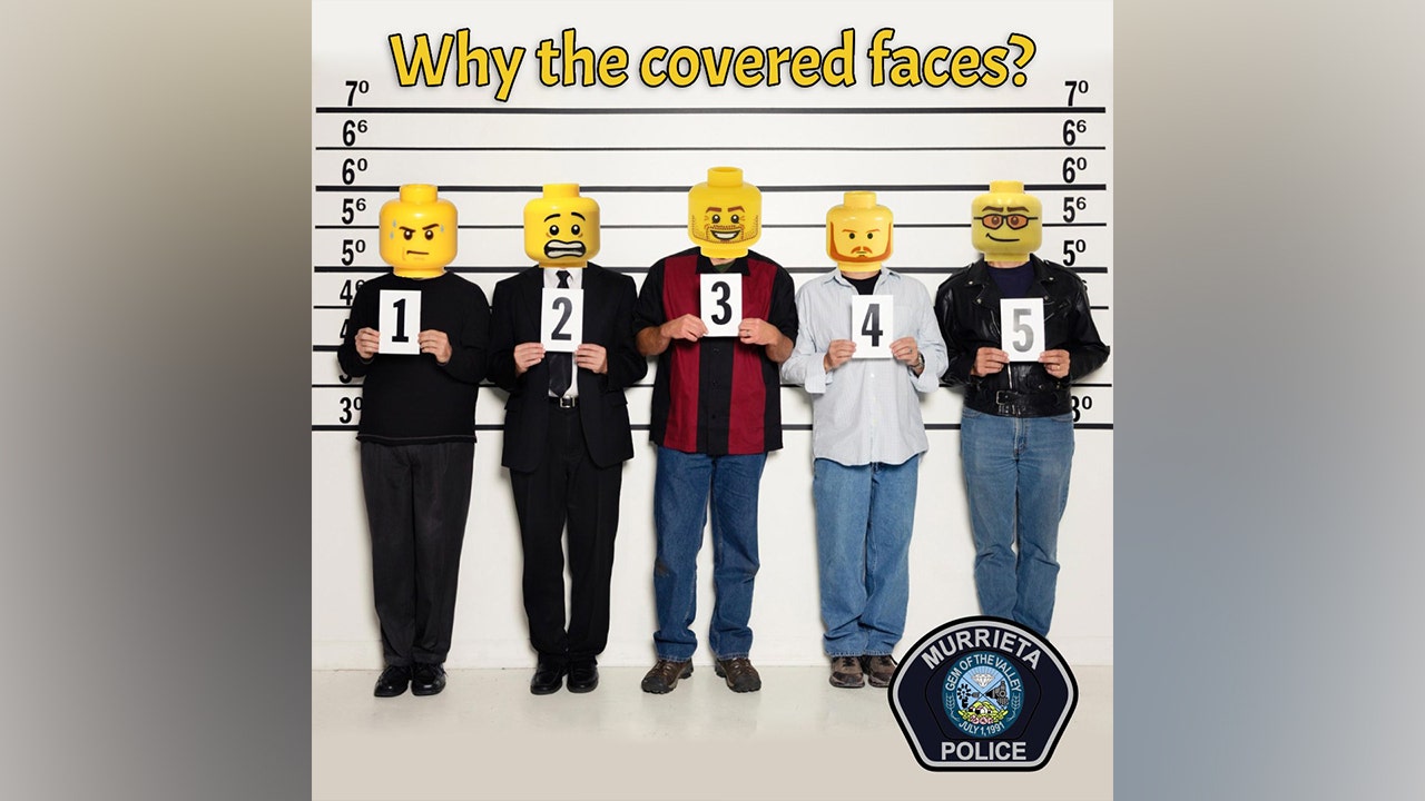 California police department using Lego heads to replace faces of suspects