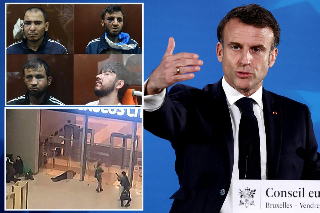 Macron says Islamic State terrorists who killed 137 in Russia had tried to attack France