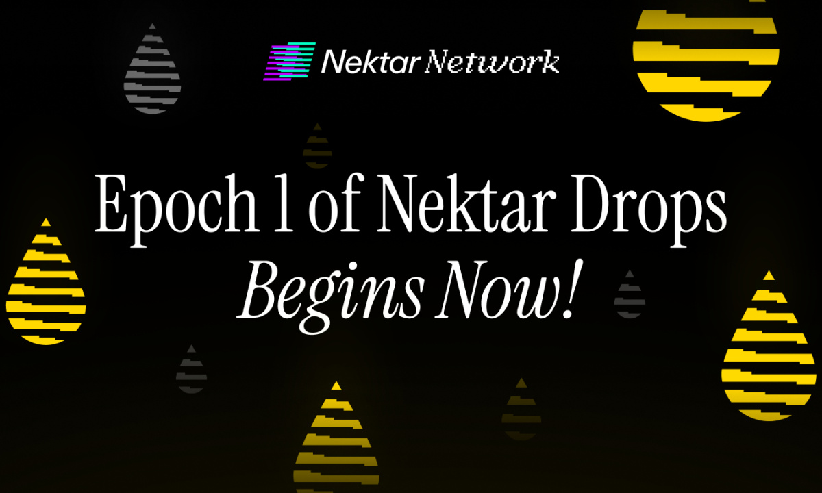 Nektar Network begins Epoch 1 of Nektar Drops - Rewards for ongoing participation - CoinJournal
